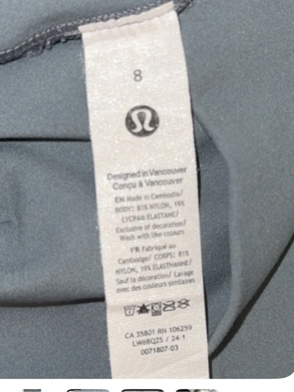 lululemon athletica Women’s Athletic Leggings — Bluish-Gray